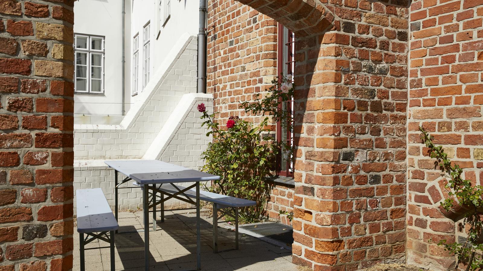 Blick auf den MHL-Mensa-Hof