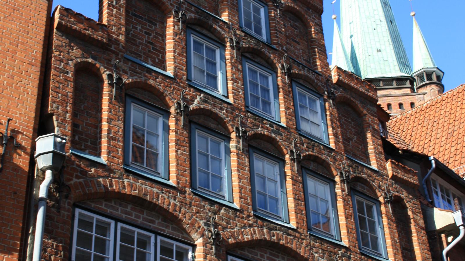 Blick auf die Fassade Haus Große Petersgrube Nr. 4 