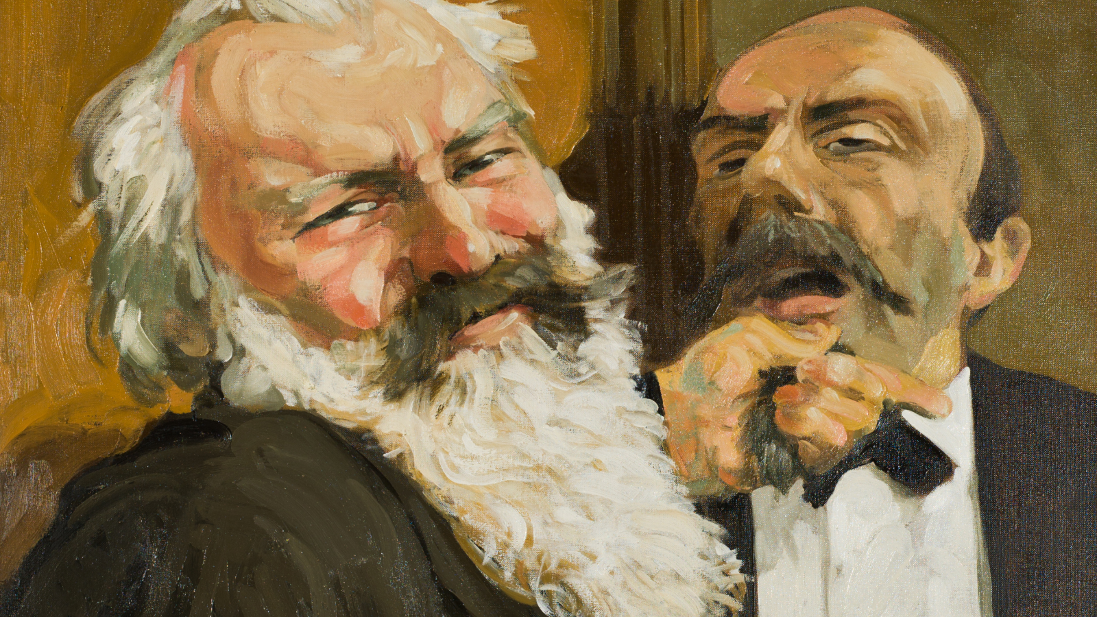 Blick auf das Brahms-Gemälde von Johannes Grützke