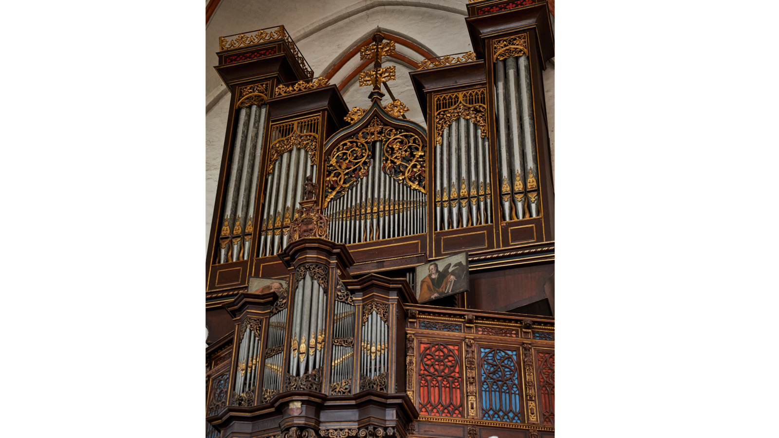 St. Jakobi zu Lübeck, Stellwagenorgel: Hauptwerk vor 1505, Friedrich Stellwagen 1636/37, Restaurierung 1977/78 Gebrüder Hillebrand