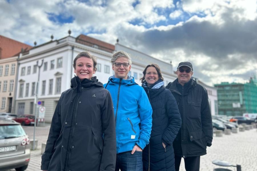 Das Team des Projektes »Auftakt«: Julia Peters, Miriam Müller, Prof. Dr. Annette Ziegenmeyer und Dr. Andreas Heye (v.l.n.r.)