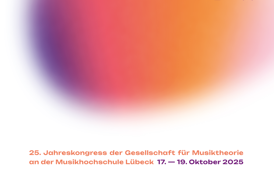 Blick auf das Cover des Programmbuchs zur 25. Jahrestagung der Gesellschaft für Musiktheorie 2025