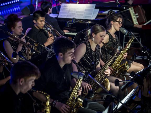 Blick auf die MHL-Bigband